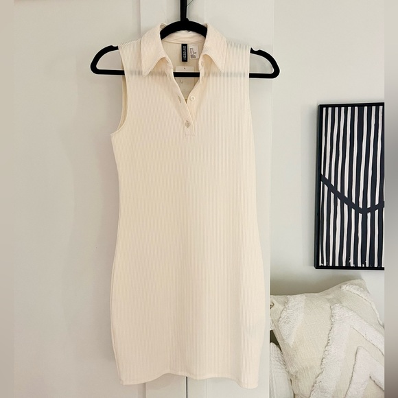 NWT H&M Ribbed Collared Tennis Dress - Picture 4 of 12